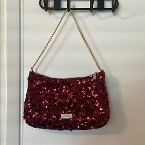Kate Spade Red Sequin Shoulder Bag